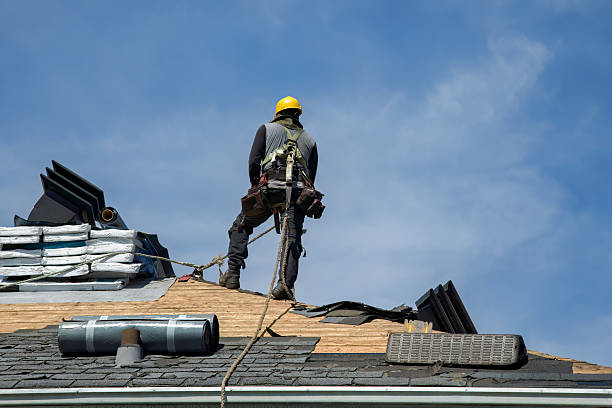 Professional Storm Damage Roof Repair technician working in North Beach, MD